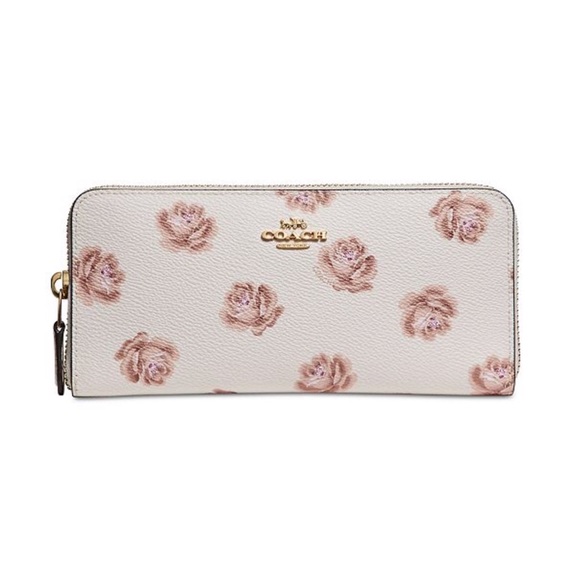 coach rose wallet